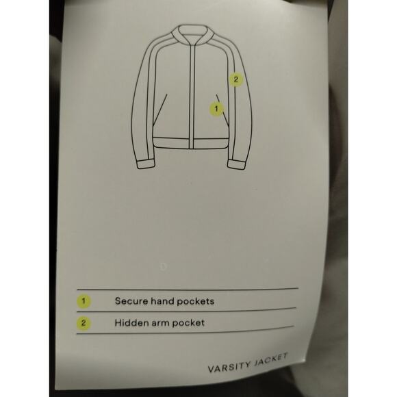 All in Motion Men's 3X Beige Wind & Water Resistant Insulated Varsity Jacket NWT - Picture 7 of 8